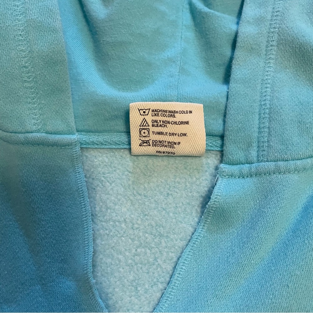 Lady Comfort Colors Light Teal Hoodie~ Size Large ~ Casual and Comfy - Picture 3 of 9